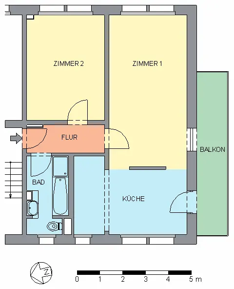 2 Zimmer Wohnung mit 69 m² in Zwickau – Bild 4