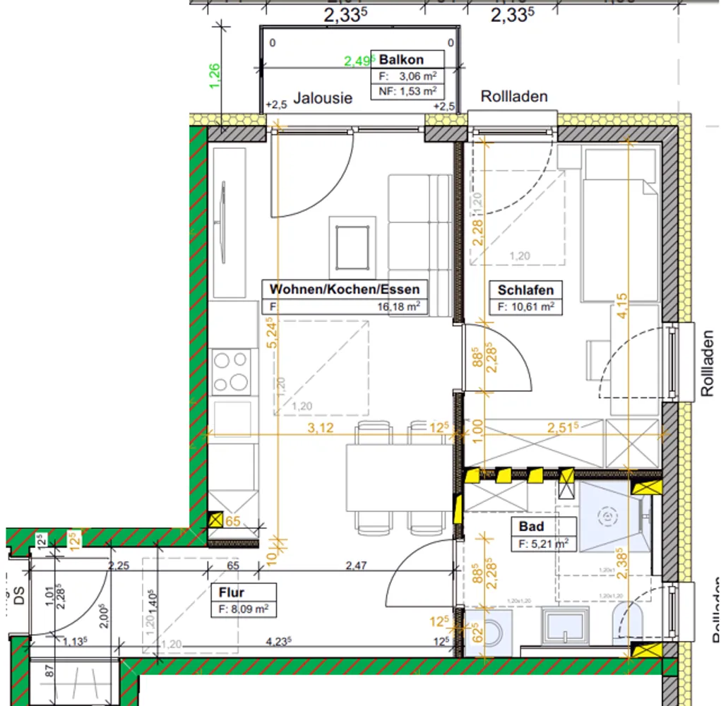 2 Zimmer Wohnung mit 42 m² in Kempten (Allgäu) – Bild 4