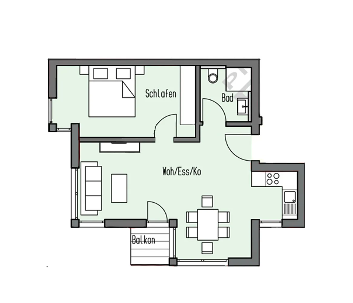 3 Zimmer Wohnung mit 49 m² in Stuttgart – Bild 9
