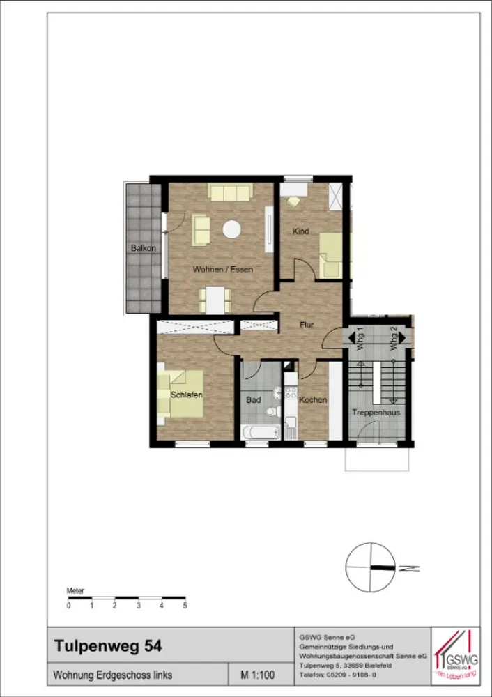 3 Zimmer Wohnung mit 81 m² in Bielefeld – Bild 9