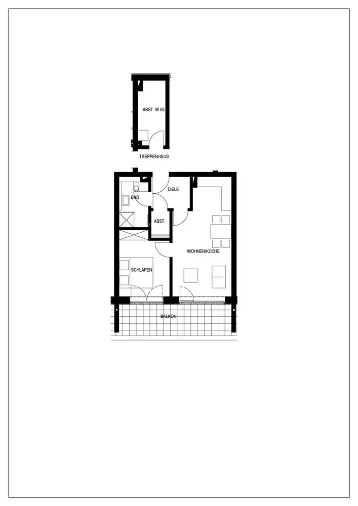2 room apartment with 57 m² in Oldenburg – Photo 2