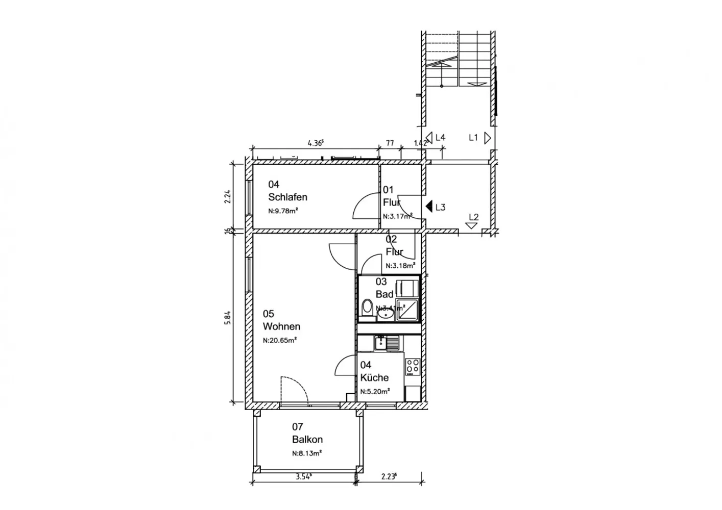 2 Zimmer Wohnung mit 48 m² in Magdeburg – Bild 2