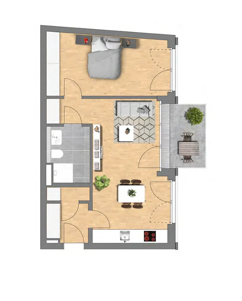 2 Zimmer Wohnung mit 56 m² in Berlin – Bild 11