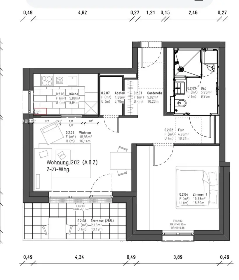 3 Zimmer Wohnung mit 57 m² in Darmstadt – Bild 10