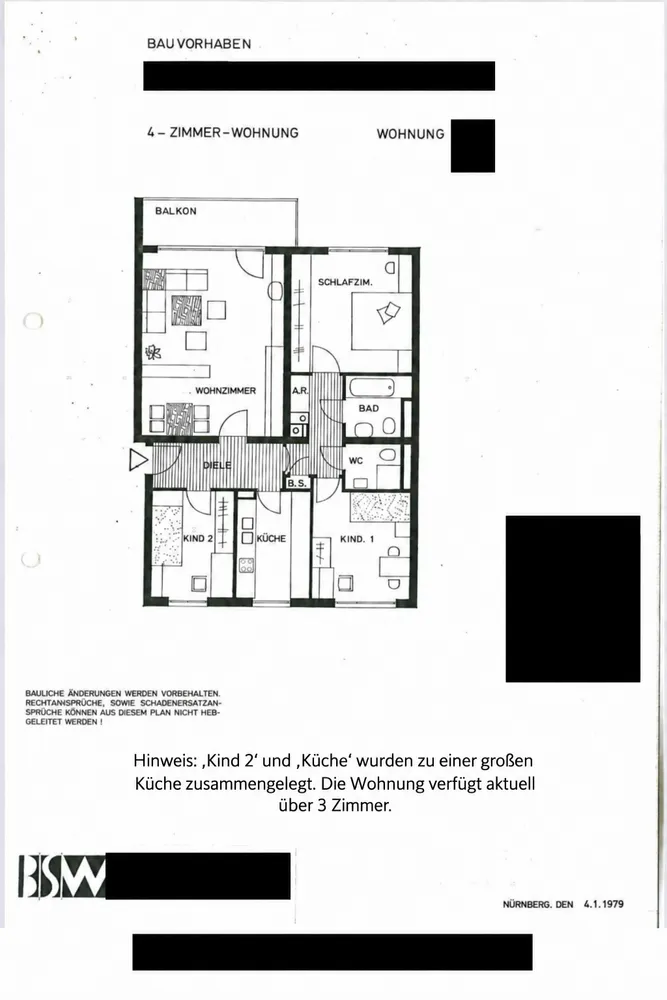 3 Zimmer Wohnung mit 94 m² in Nürnberg – Bild 4