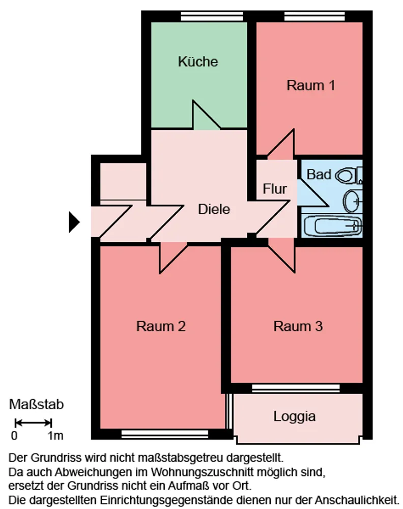 3 Zimmer Wohnung mit 74 m² in Iserlohn – Bild 2
