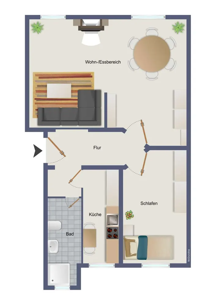 2 Zimmer Wohnung mit 52 m² in Hannover – Bild 10