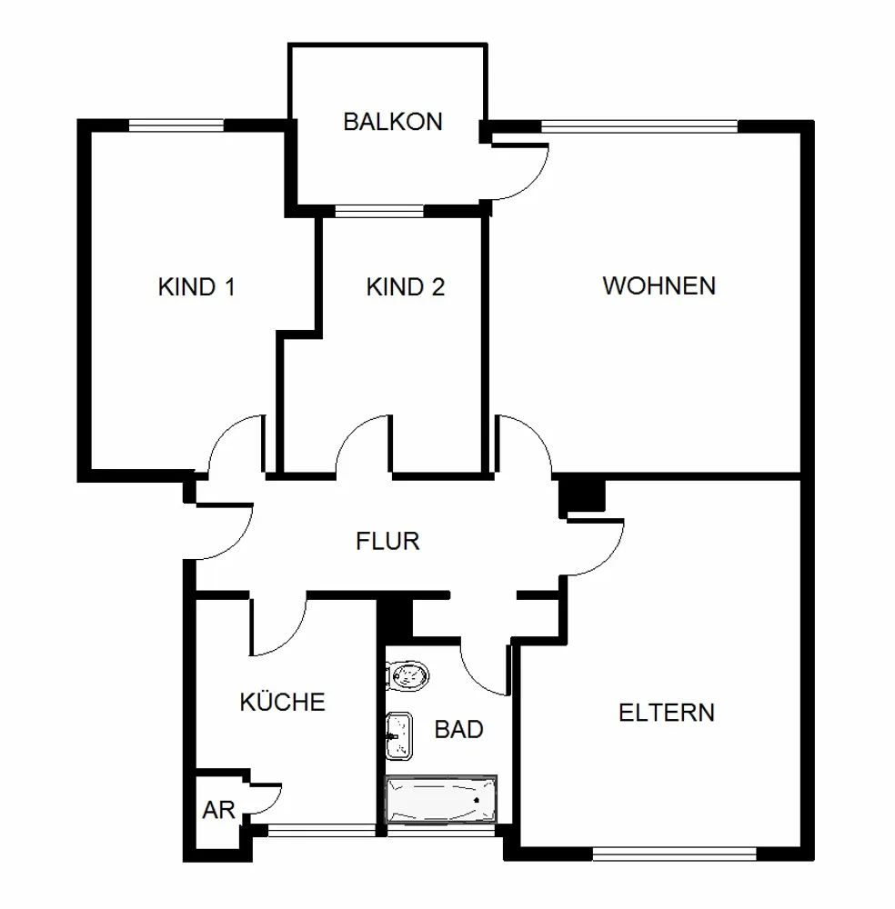 4 Zimmer Wohnung mit 70 m² in Gelsenkirchen – Bild 7