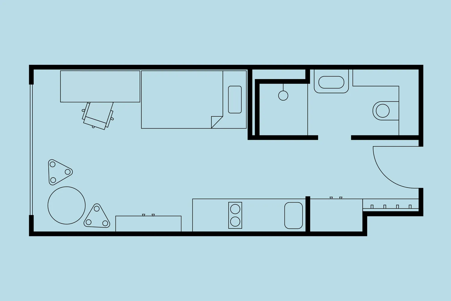 1 Zimmer Wohnung mit 19 m² in Frankfurt am Main – Bild 6