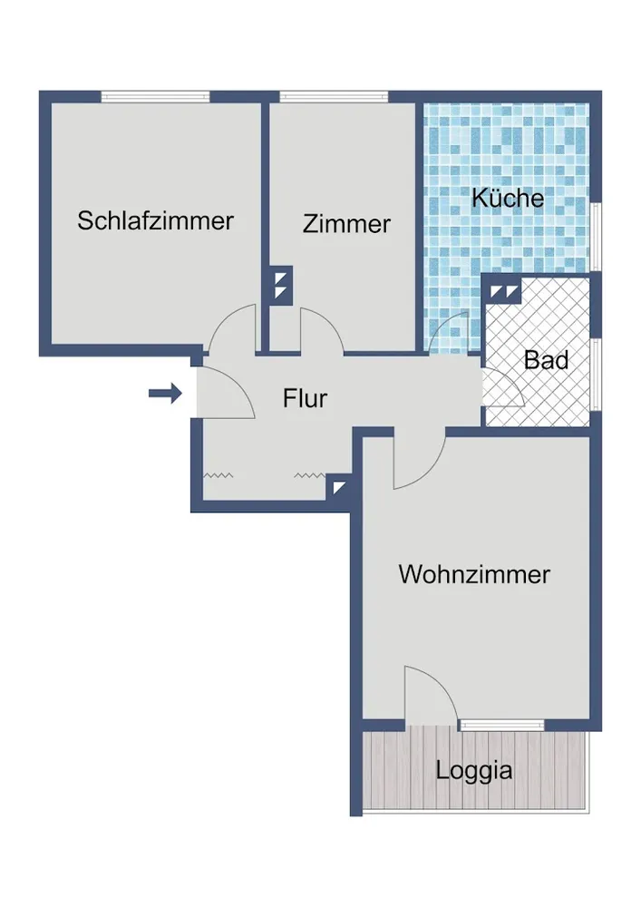 3 Zimmer Wohnung mit 62 m² in Frankfurt am Main – Bild 5