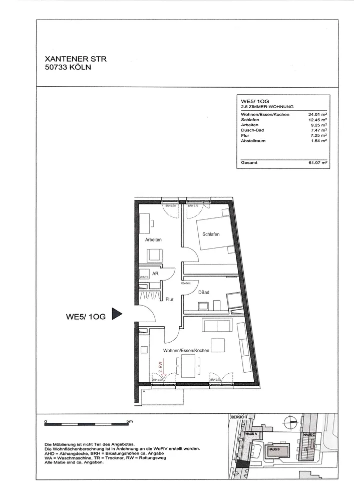 3 Zimmer Wohnung mit 62 m² in Köln – Bild 9