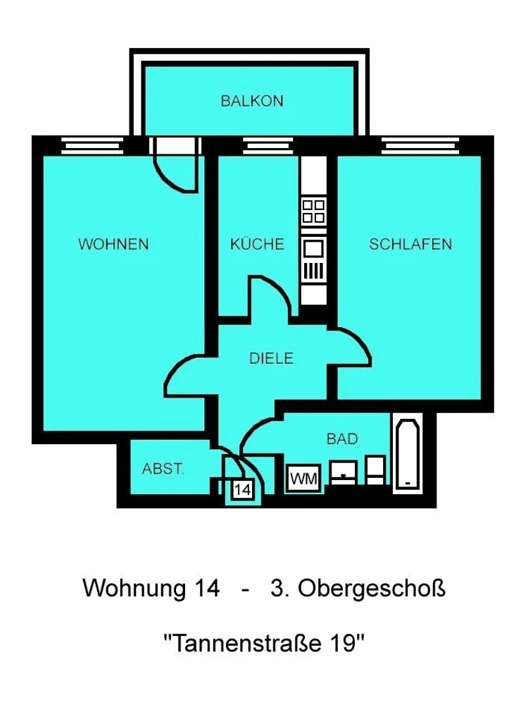 2 room apartment with 63 m² in Chemnitz – Photo 7