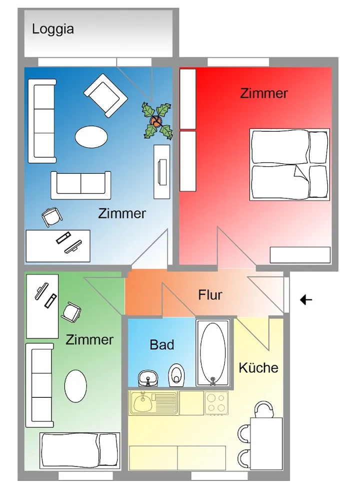 3 room apartment with 61 m² in Potsdam – Photo 7