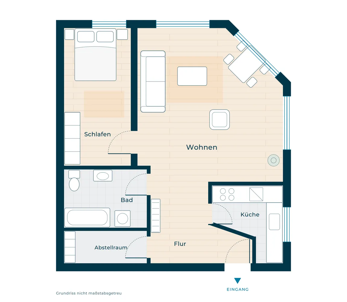 2 Zimmer Wohnung mit 65 m² in Bremen – Bild 6