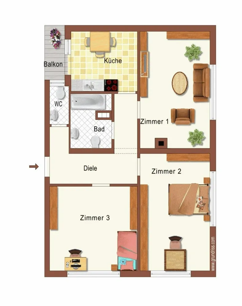 3 Zimmer Wohnung mit 78 m² in Pforzheim – Bild 11