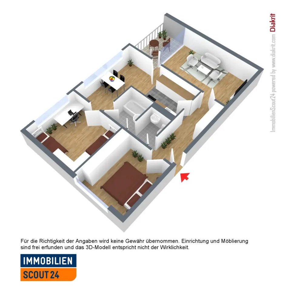 3 room apartment with 74 m² in Monheim am Rhein – Photo 6