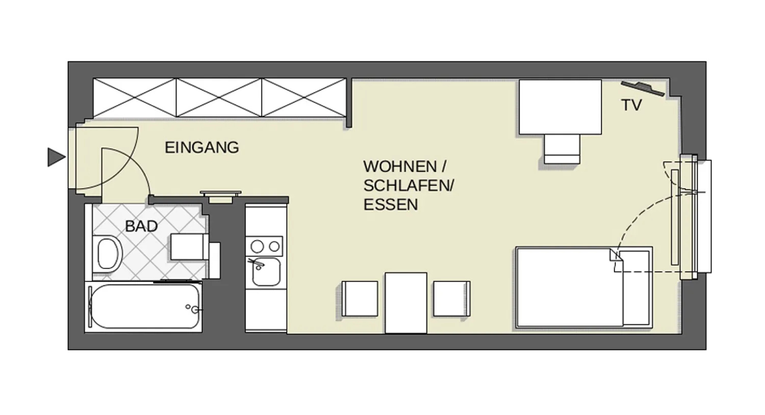 1 room apartment with 32 m² in Leipzig – Photo 5