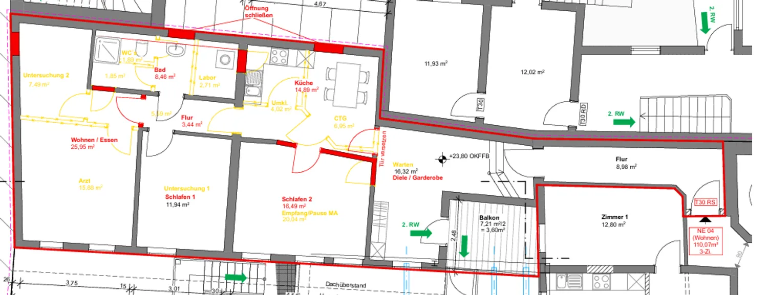 3 Zimmer Wohnung mit 110 m² in Göttingen – Bild 2