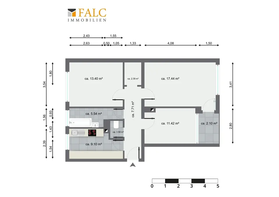 3 Zimmer Wohnung mit 71 m² in Nürnberg – Bild 3