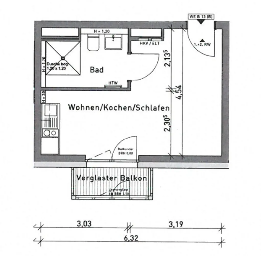 1 Zimmer Wohnung mit 29 m² in Berlin – Bild 7