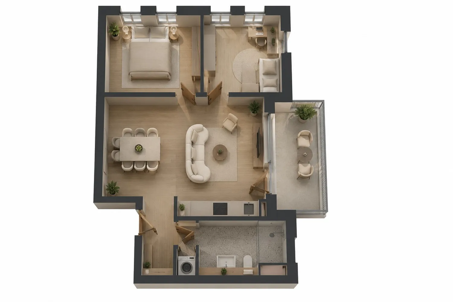 3 Zimmer Wohnung mit 65 m² in Berlin – Bild 2