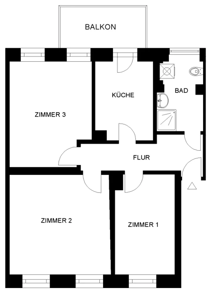 3 Zimmer Wohnung mit 62 m² in Nürnberg – Bild 2