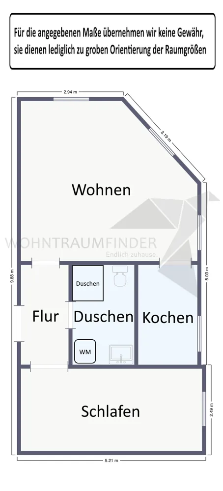 2 Zimmer Wohnung mit 43 m² in Chemnitz – Bild 2