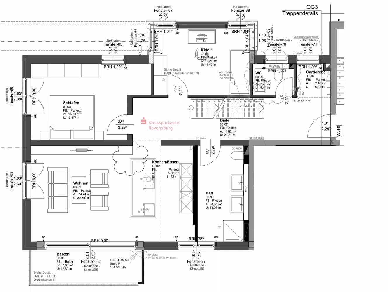 5 Zimmer Wohnung mit 141 m² in Ravensburg – Bild 2