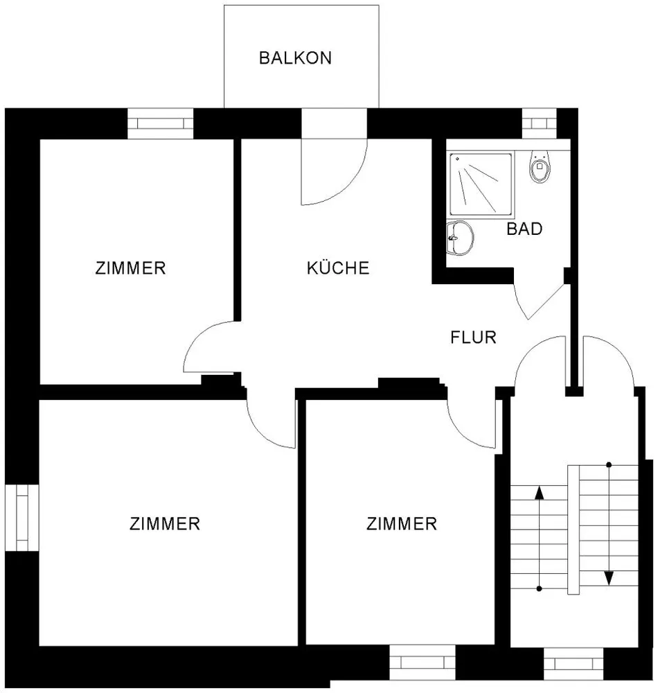 3 Zimmer Wohnung mit 74 m² in Bochum – Bild 3