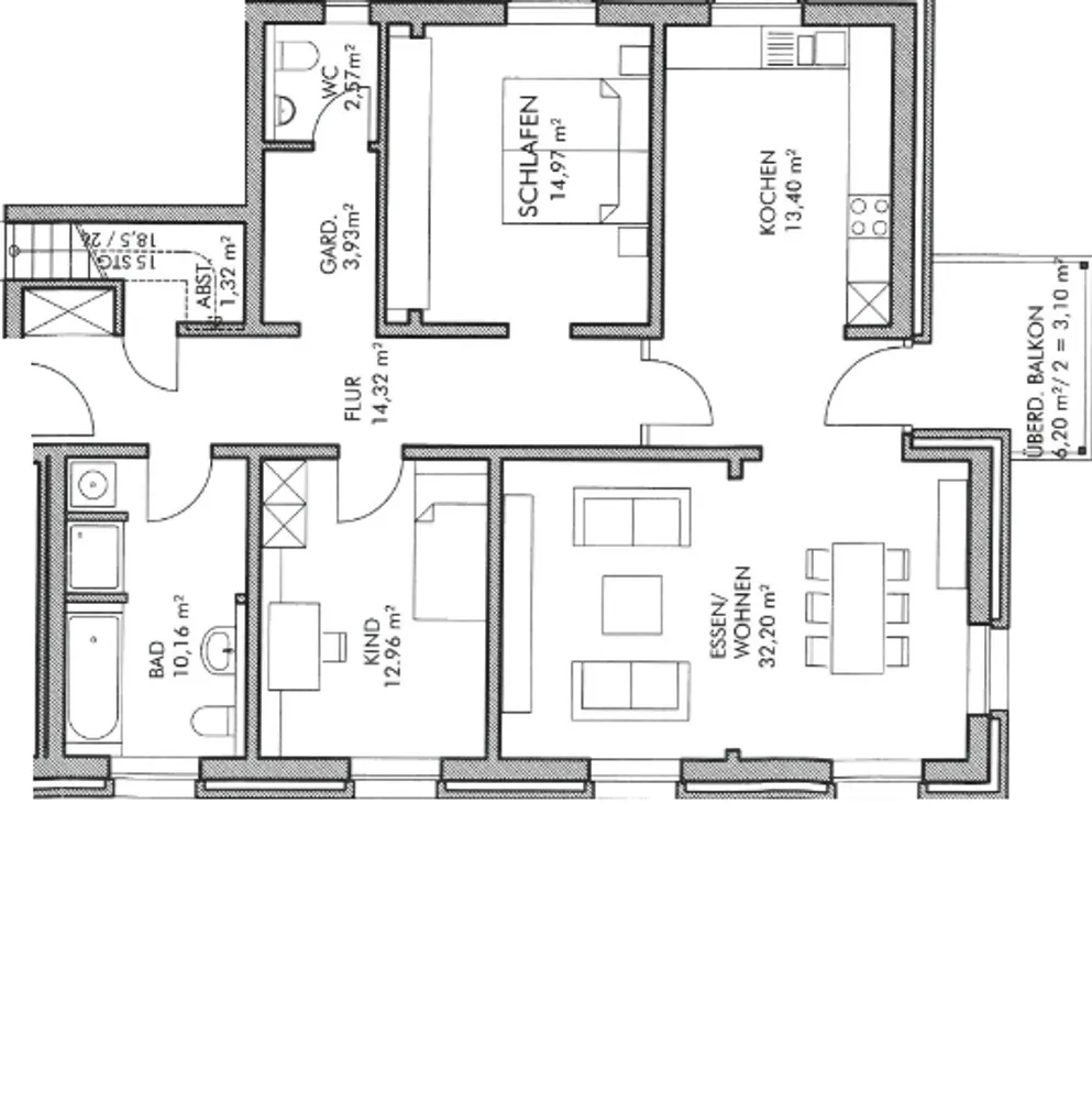 3 Zimmer Wohnung mit 109 m² in Bielefeld – Bild 9