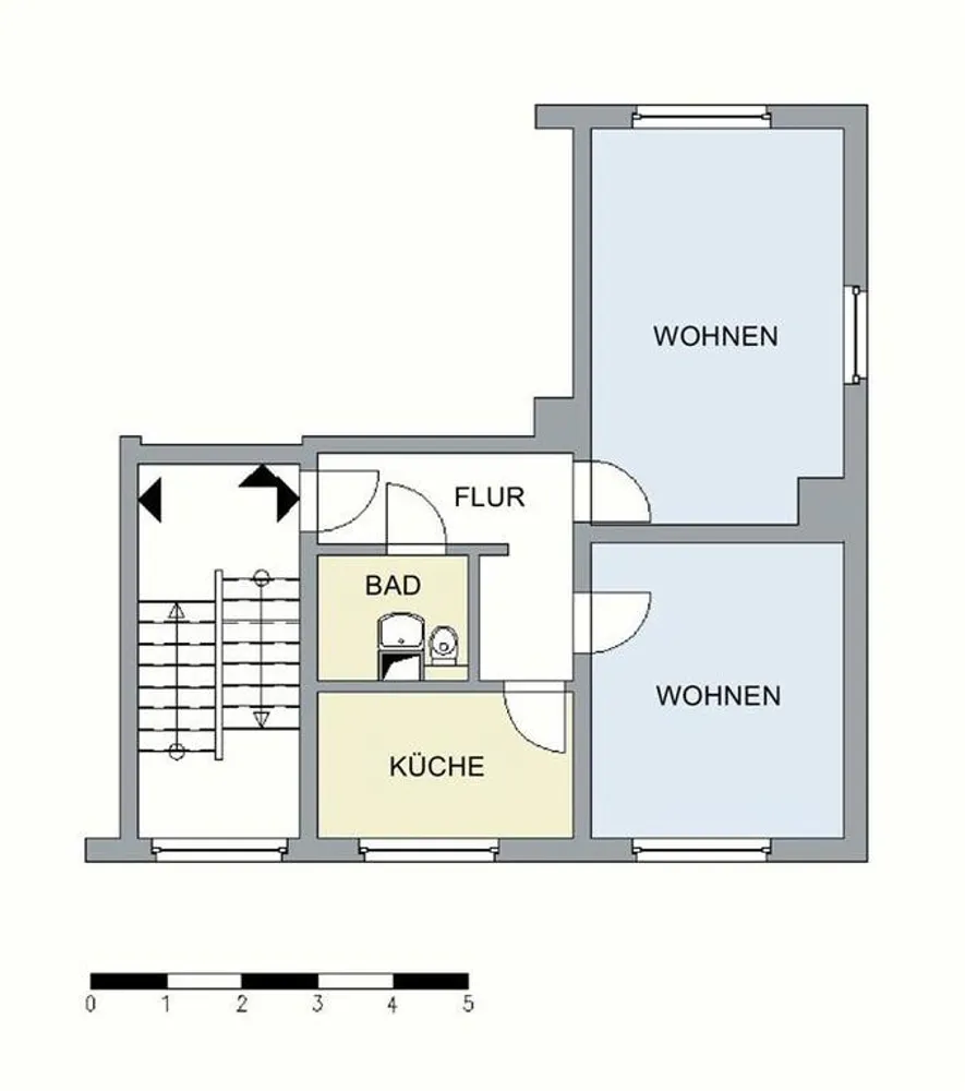 2 room apartment with 46 m² in Neubrandenburg – Photo 3
