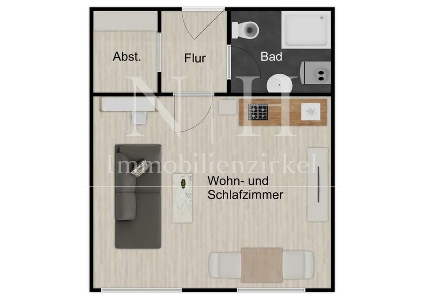1 Zimmer Wohnung mit 24 m² in Köln – Bild 8