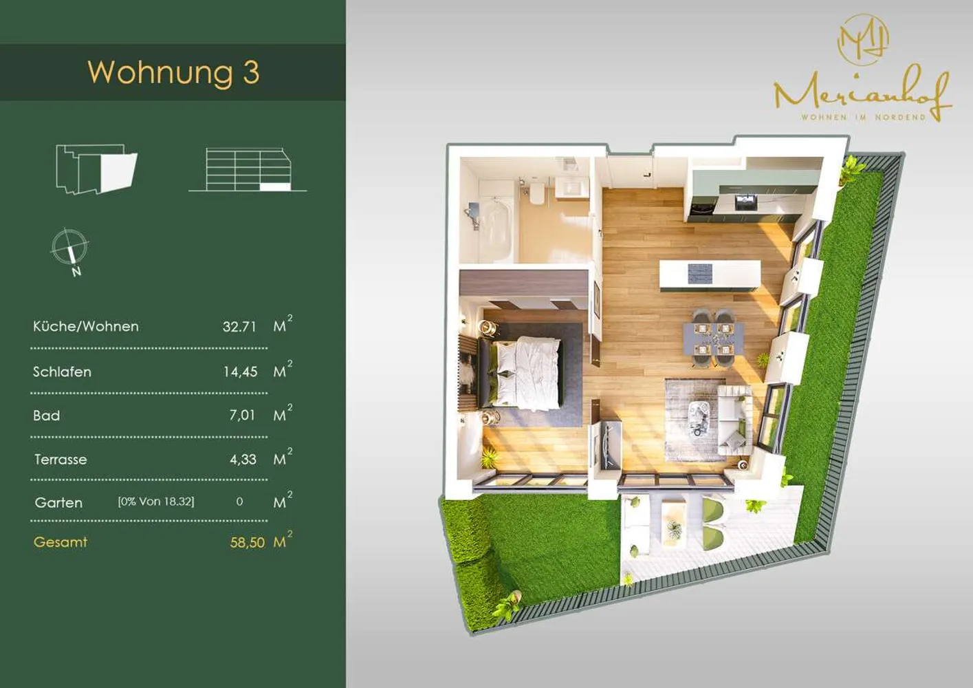 2 Zimmer Wohnung mit 56 m² in Frankfurt am Main – Bild 7