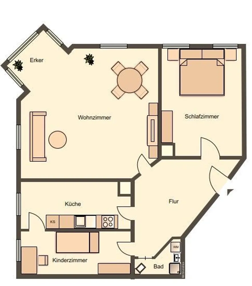 3 room apartment with 68 m² in Leipzig – Photo 4
