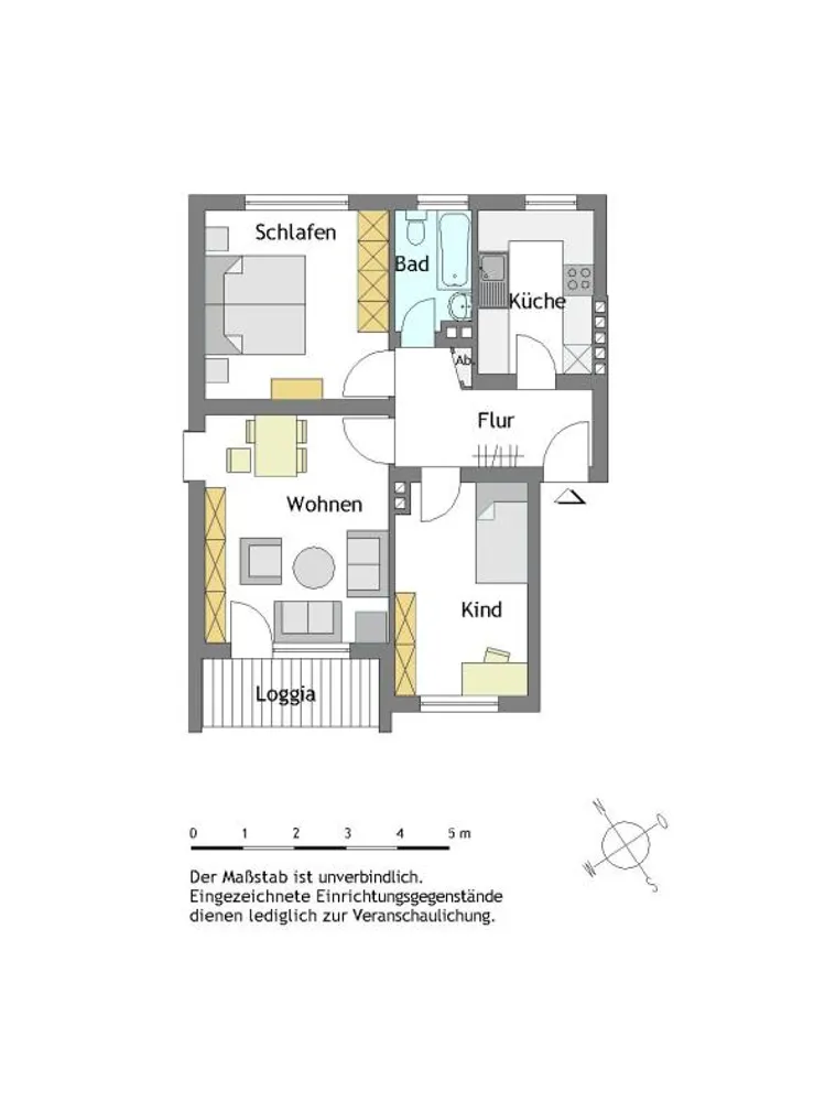 3 Zimmer Wohnung mit 59 m² in Mülheim an der Ruhr – Bild 3