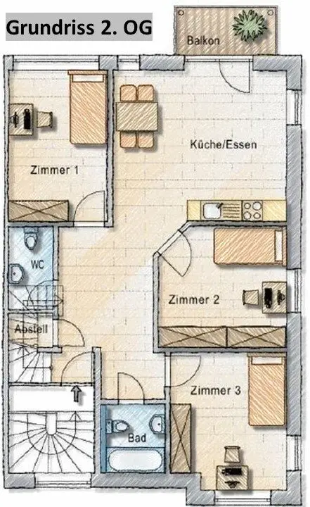 Studio mit 15 m² in Heilbronn – Bild 8