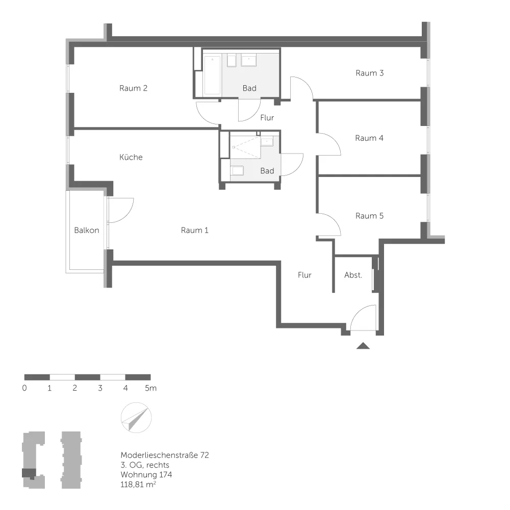 5 Zimmer Wohnung mit 119 m² in Berlin – Bild 12