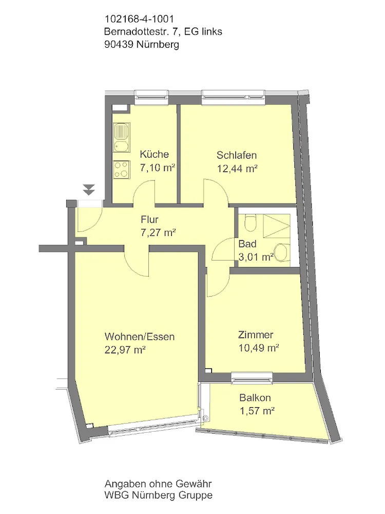 3 Zimmer Wohnung mit 65 m² in Nürnberg – Bild 10