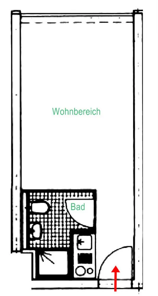 1 Zimmer Wohnung mit 18 m² in Mittweida – Bild 5
