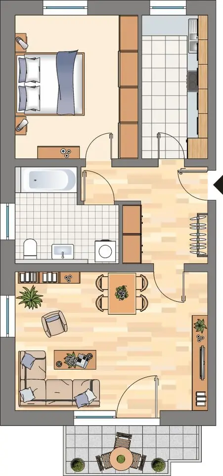 3 Zimmer Wohnung mit 60 m² in Castrop-Rauxel – Bild 4