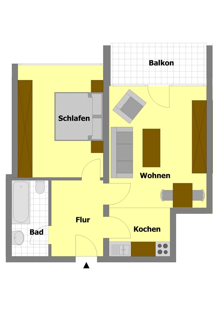 2 Zimmer Wohnung mit 55 m² in Hamm – Bild 2