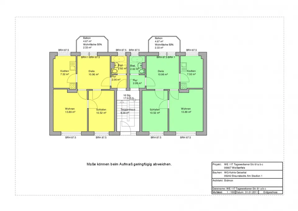 3 Zimmer Wohnung mit 51 m² in Weißenfels – Bild 4