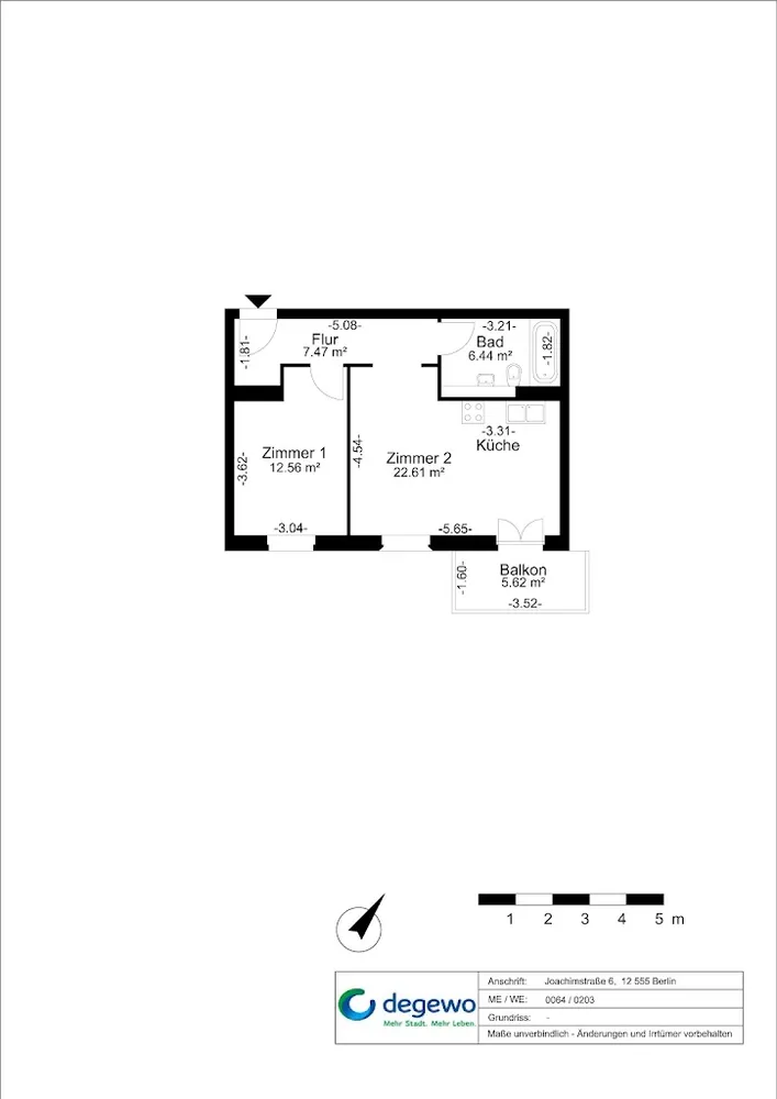 2 Zimmer Wohnung mit 52 m² in Berlin – Bild 12
