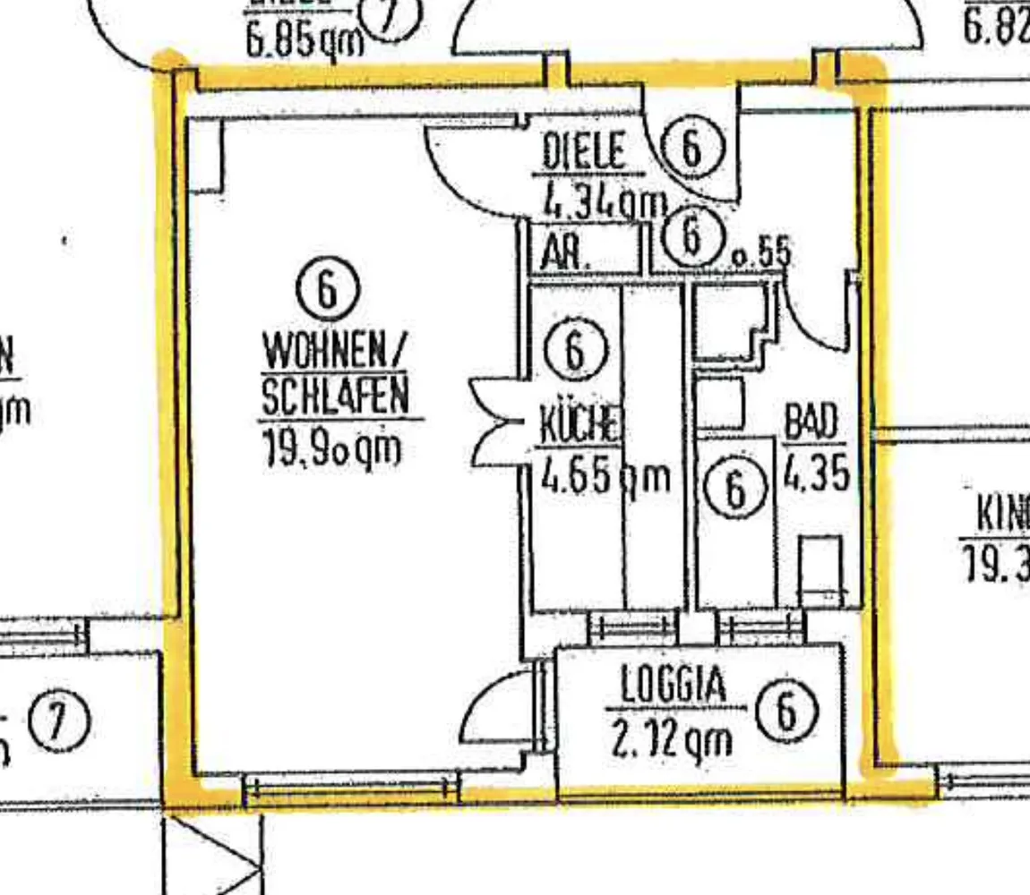 1 Zimmer Wohnung mit 33 m² in Düsseldorf – Bild 4