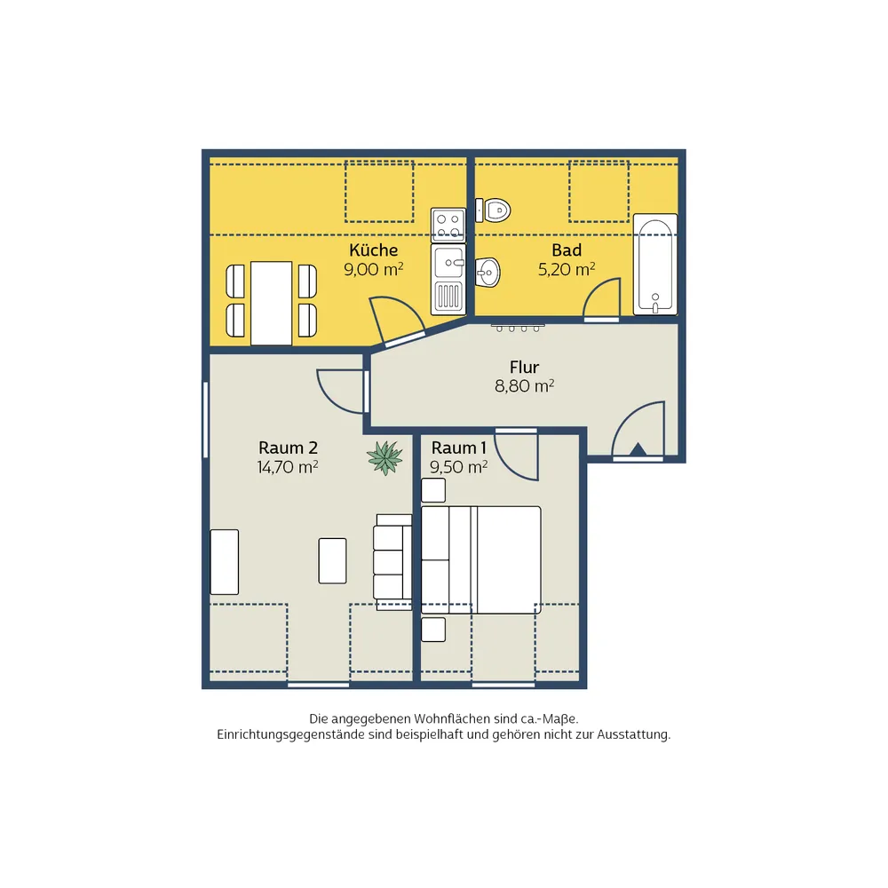2 Zimmer Wohnung mit 47 m² in Leipzig – Bild 6