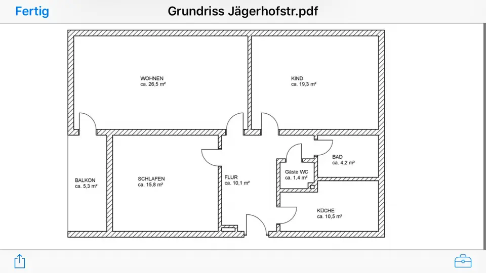 3 Zimmer Wohnung mit 90 m² in Wuppertal – Bild 1