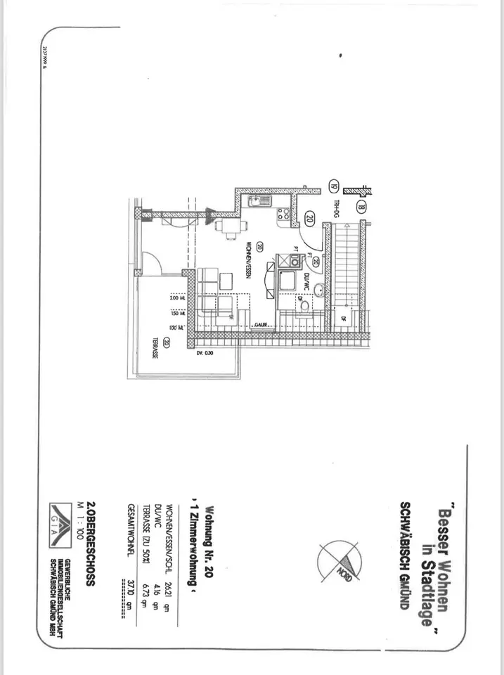 Studio mit 37 m² in Schwäbisch Gmünd – Bild 7