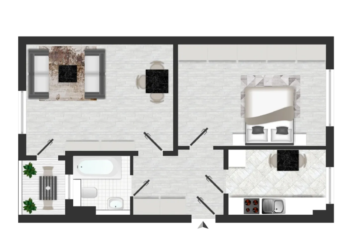 2 Zimmer Wohnung mit 52 m² in Dresden – Bild 5