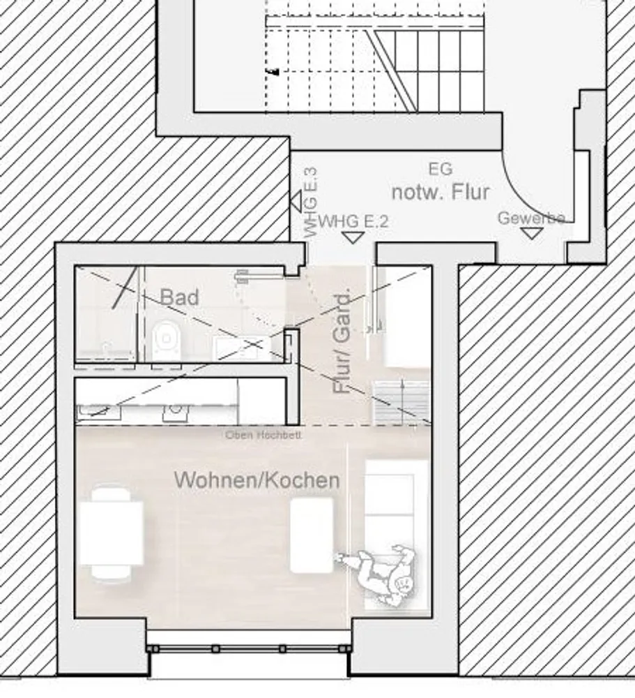 1 Zimmer Wohnung mit 22 m² in Stuttgart – Bild 8