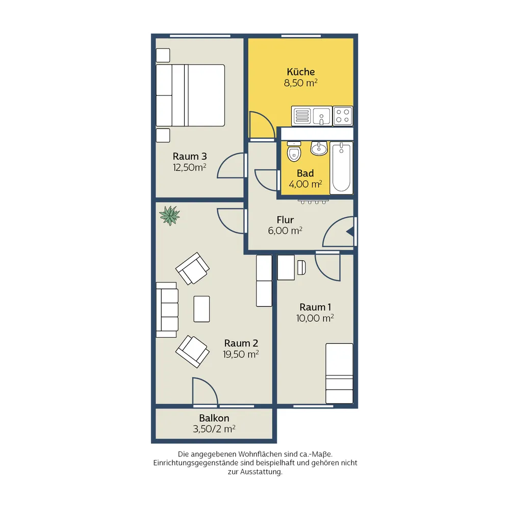 3 Zimmer Wohnung mit 62 m² in Leipzig – Bild 6